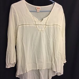 Mossimo boho chic blouse cream size XL